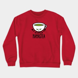 Namastea Namaste meditation green tea Yoga Kawaii matcha Crewneck Sweatshirt